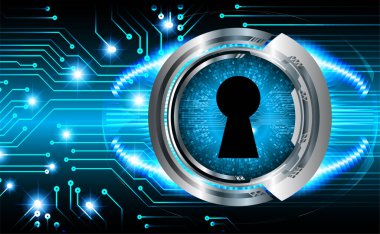 göz siber devre gelecekteki teknoloji konsepti