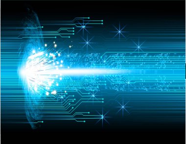 Siber devre gelecekteki teknoloji kavramı