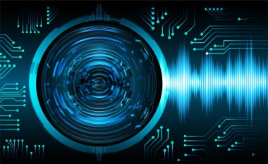 göz siber devre gelecekteki teknoloji konsepti