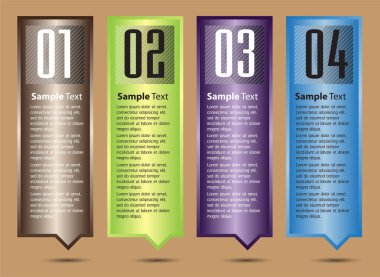 Web sitesi, bilgisayar grafiği, teknoloji ve internet için renkli modern metin kutusu şablonu, afiş