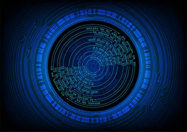 göz siber devre gelecekteki teknoloji konsepti