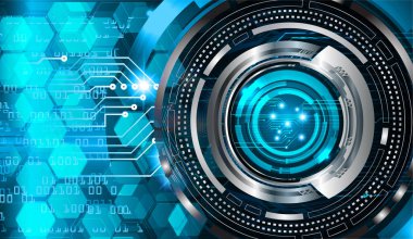 göz siber devre gelecekteki teknoloji konsepti