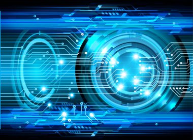 göz siber devre gelecekteki teknoloji konsepti