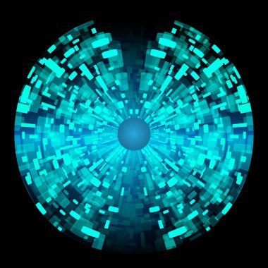 göz siber devre gelecekteki teknoloji konsepti