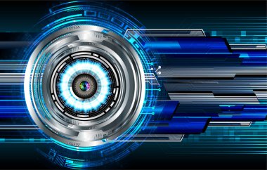 göz siber devre gelecekteki teknoloji konsepti