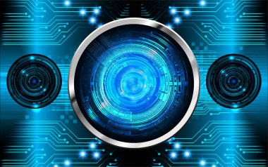 göz siber devre gelecekteki teknoloji konsepti