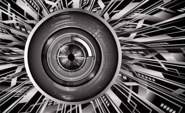 Siber devre gelecekteki teknoloji kavramı