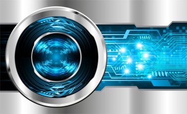 göz siber devre gelecekteki teknoloji konsepti