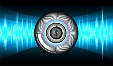 göz siber devre gelecekteki teknoloji konsepti