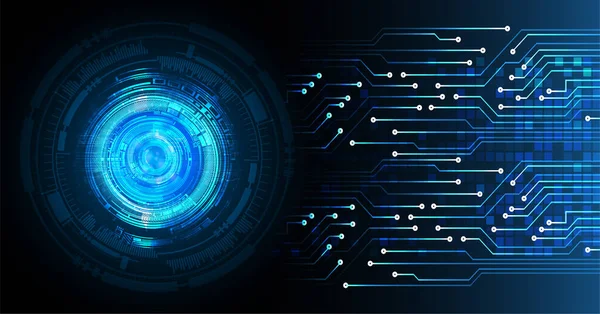 Circuito Cibernético Futuro Tecnologia Conceito Fundo —  Vetores de Stock