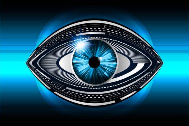 göz siber devre gelecekteki teknoloji konsepti