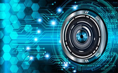 göz siber devre gelecekteki teknoloji konsepti