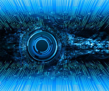 göz siber devre gelecekteki teknoloji konsepti