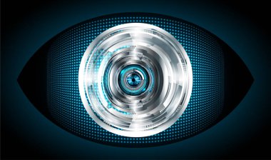göz siber devre gelecekteki teknoloji konsepti