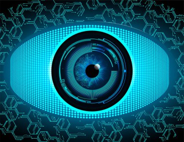 göz siber devre gelecekteki teknoloji konsepti