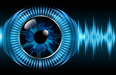 göz siber devre gelecekteki teknoloji konsepti