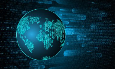 Dünya haritası ile soyut arkaplan