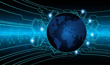 Dünya haritası ve küresi olan soyut arkaplan