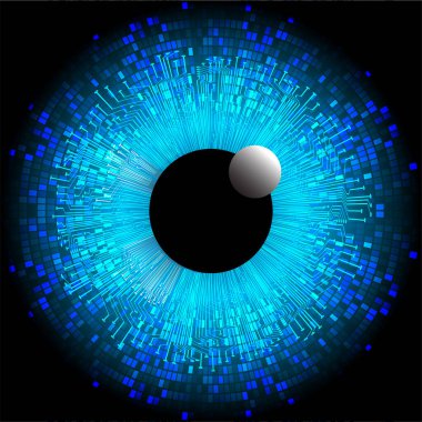 göz siber devre gelecekteki teknoloji konsepti