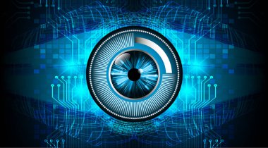 göz siber devre gelecekteki teknoloji konsepti