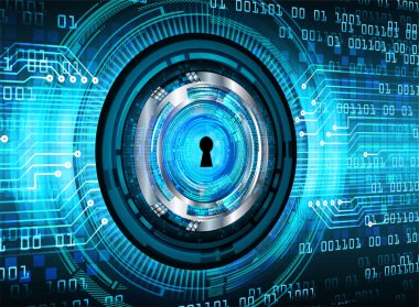 göz siber devre gelecekteki teknoloji konsepti