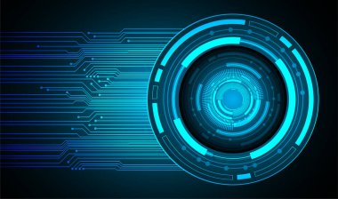 göz siber devre gelecekteki teknoloji konsepti