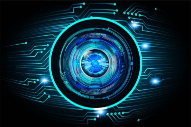 göz siber devre gelecekteki teknoloji konsepti