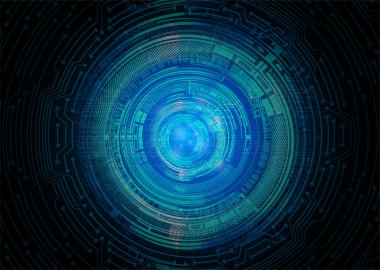 göz siber devre gelecekteki teknoloji konsepti