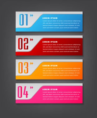 Web sitesi, bilgisayar grafiği, teknoloji ve internet için renkli modern metin kutusu şablonu, afiş