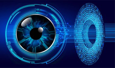 göz siber devre gelecekteki teknoloji konsepti