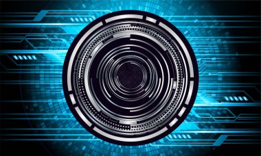 göz siber devre gelecek teknoloji konsepti arka plan, küresel soyut arkaplan