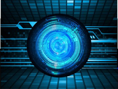 göz siber devre gelecekteki teknoloji konsepti