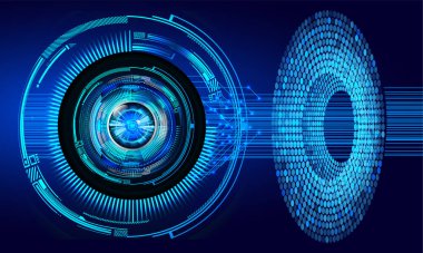 göz siber devre gelecekteki teknoloji konsepti