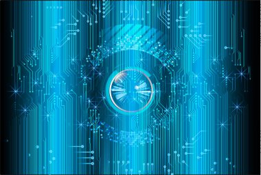 göz siber devre gelecekteki teknoloji konsepti