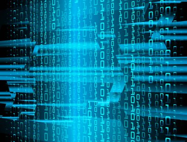 soyut mavi duvar kağıdı, dijital arkaplan