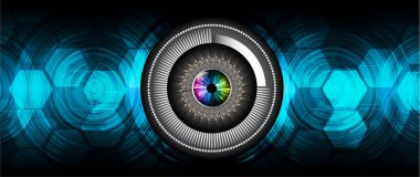 göz siber devre gelecekteki teknoloji konsepti