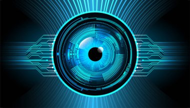 göz siber devre gelecekteki teknoloji konsepti