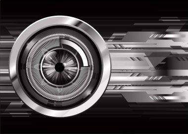 göz siber devre gelecekteki teknoloji konsepti