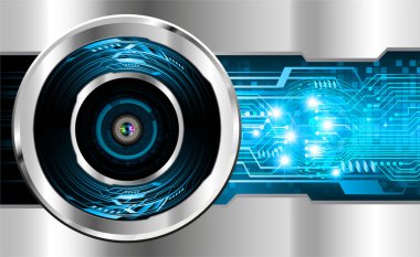 göz siber devre gelecekteki teknoloji konsepti