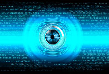 göz siber devre gelecekteki teknoloji konsepti