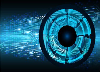 göz siber devre gelecekteki teknoloji konsepti