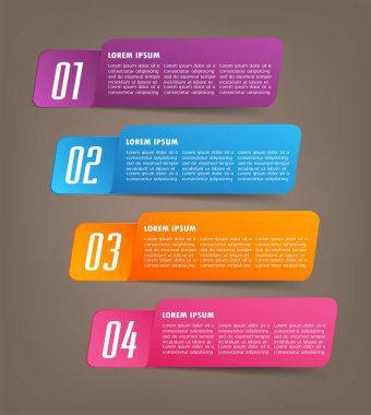 Web sitesi, bilgisayar grafiği, teknoloji ve internet için renkli modern metin kutusu şablonu, afiş