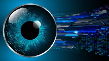 göz siber devre gelecekteki teknoloji konsepti