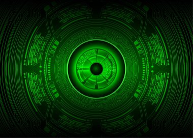 göz siber devre gelecekteki teknoloji konsepti