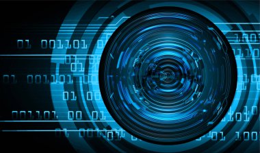 göz siber devre gelecekteki teknoloji konsepti