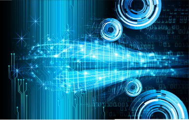 Siber devre gelecekteki teknoloji kavramı