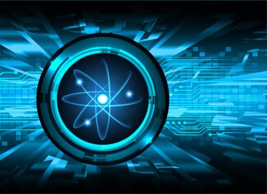 Fütürist elementlere sahip soyut teknoloji arkaplanı