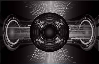 göz siber devre gelecekteki teknoloji konsepti