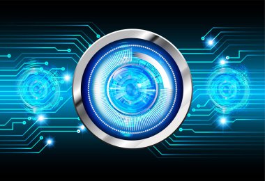 göz siber devre gelecekteki teknoloji konsepti