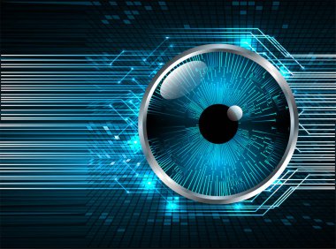 göz siber devre gelecekteki teknoloji konsepti